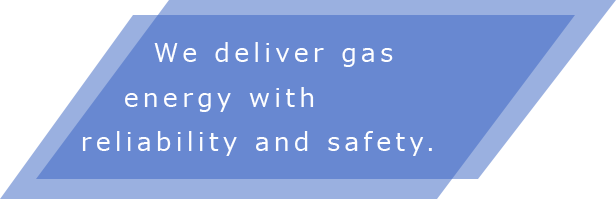 We deliver gas
energy with
reliability and safety.